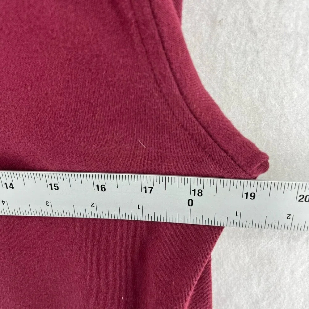 Tommy Hilfiger Polo Shirt Men's Sz M Maroon Custom Fit 2-Button Embroidered Logo - Picture 3 of 10